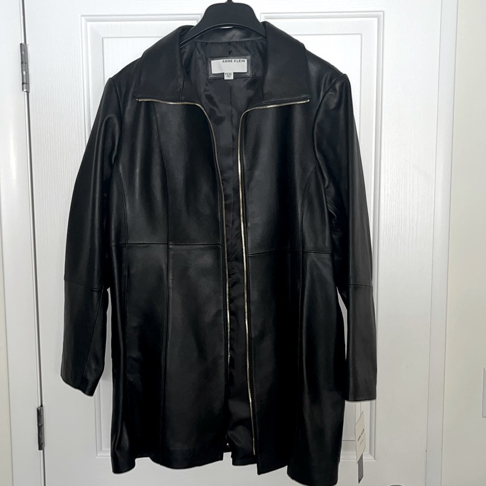 Anne Klein Petite Leather Jacket